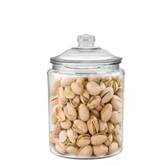 Δοχείο γυάλινο 1.9 λίτρα με αεροστεγές καπάκι, φ15x21cm. GLD-1.9LT