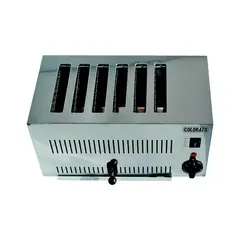 Επαγγελματική Φρυγανιέρα-Τοστιέρα, 6 Θέσεων, 2500W, ανοξείδωτη 40.4x21.3x22.0cm. 625SS