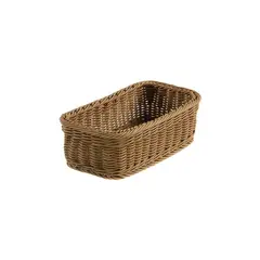 Καλάθι Τροφίμων Vanity G1/3, Rattan, χρώμα Καφέ, 32.5x17.5x10cm. 562