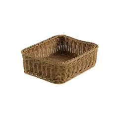 Καλάθι Τροφίμων Vanity G1/2, Rattan, χρώμα Καφέ, 32.5x26.5x10cm. 563
