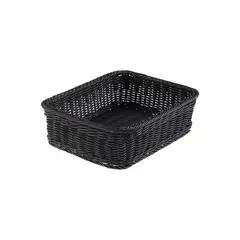 Καλάθι Τροφίμων Vanity G1/2, Rattan, χρώμα Μαύρο, 32.5x26.5x10cm. 563.Z
