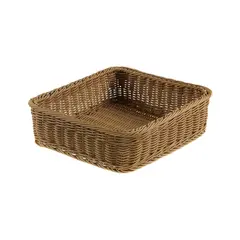Καλάθι Τροφίμων Vanity G2/3, Rattan, χρώμα Καφέ, 32.5x32.5x10cm. 564