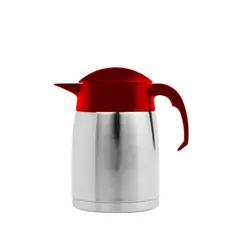 Ισοθερμική Κανάτα 1.6 Lt, Ανοξείδωτη 18/10, HACCP, χρώμα Κόκκινο. 1.6/RD
