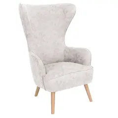 Z.E7137,6 DOVELA Πολυθρόνα Ύφασμα Εκρού 76x83x120cm