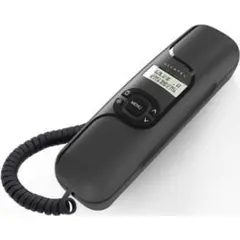 01.005 Alcatel T16 Ενσύρματο Τηλέφωνο Γόνδολα Μαύρo 010012