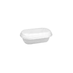 Σκεύος Παγωτού για 750gr (M)  (Σετ 90 τεμ) με καπάκι, λευκό. GEL-750gr
