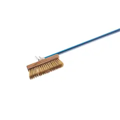 Ορειχάλκινη Βούρτσα 20x6,6cm με Κοντάρι Συνολικό μήκος 161cm SP