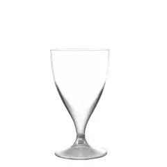 Πλαστικό ποτήρι σαμπάνιας (Σετ 20 τεμ) PS μίας χρήσης με διαφανές βάση, 20cl Φ7,3 cm x 14 cm . 7570-21