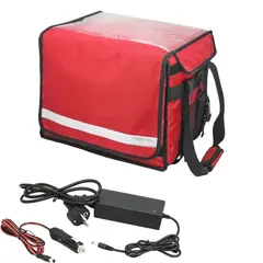 Θερμόσακος με θερμαινόμενη πλάκα, 34x24x25cm, κόκκινος. HTB-34X24X25