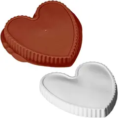Φόρμα τούρτας σιλικόνης, Καρδιά, 22x21.8x3.5cm, 1.15Lt. HF01194
