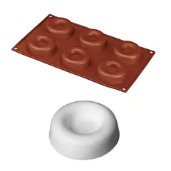 Φόρμα σιλικόνης 17.5x30cm, 6 savarin φ72x23Υmm, 62ml. HF03102