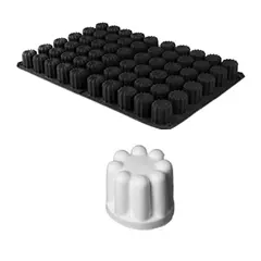 Φόρμα σιλικόνης 60x40cm, 60 canelle φ85x50mm, 70ml. 4216