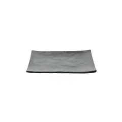 Πιάτο ορθογώνιο μελαμίνης 25x17cm, Μαύρο. 250NER