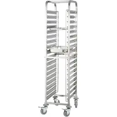 Kαρότσι συλλογής 18 δίσκων GN1/1, ανοξείδωτο #201, 38x55xY176cm. RT1118