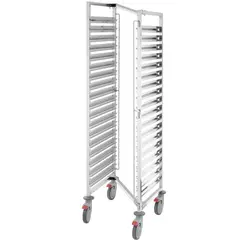 Kαρότσι συλλογής πτυσσόμενο, 18 δίσκων GN2/1, ανοξείδωτο #201, 59x67xY170cm. NRT2118