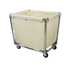 Ανοξείδωτο καρότσι απλύτων, SS201, 95x58x84cm, με 4 ρόδες 7.5cm (2 με φρένο). 104