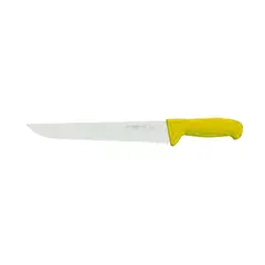 Μαχαίρι Χασάπη με Δόντια 31cm, Σειρά Ergonomic, Κίτρινο. VALGOBBIA Ιταλίας FRS31 /YE