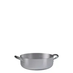 Χύτρα Αλουμινίου Ρηχή 8 Lt, με ανοξείδωτες λαβές, Φ32x10.5cm, (3mm). 7016.32