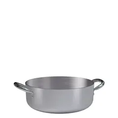 Χύτρα Αλουμινίου Ρηχή 16.6 Lt, με ανοξείδωτες λαβές, Φ40x14cm, (4mm). 7016.40