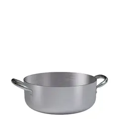 Χύτρα Αλουμινίου Ρηχή 24.6 Lt, με ανοξείδωτες λαβές, Φ45x16cm, (4mm). 7016.45