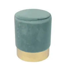 Z.E7030,2 SOL σκαμπώ βοηθητικό Χρυσό /Ύφασμα Βεραμάν Velure D.37 H.44cm