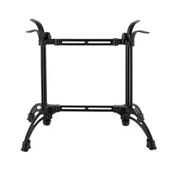 Z.E0781 ΑΙΘΡΙΟ Πόδι Τραπεζιού (26Kg) Μαντέμι Μαύρο /Βαρέως Τύπου 80x54x74cm