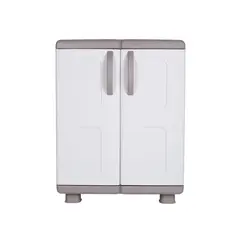 ΗΒΗ Πλαστική Ντουλάπα σε ΜΠΕΖ - ΛΕΥΚΟ Χρώμα. Ελληνικής Κατασκευής 73x44x96h HBH