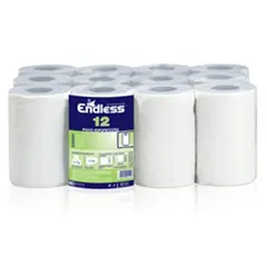 Ρολό Χειροπετσέτας Επαγγελματικό (Συσκ. 12 ρολών) για χρήση σε συσκευές, 44 μέτρων, 450 gr. ENDLESS 1201