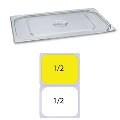 Καπάκι δοχείου γαστρονομίας ανοξείδωτο 18/10, GN1/2 (32.5x26.5cm). KAPP 2265