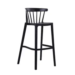 Z.E384,2 WEST Σκαμπώ PP-UV Μαύρο 54x51x103cm