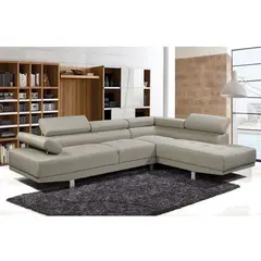 Z.E989,4L SECTOR Καναπές Αριστερή Γωνία Ύφασμα Μπεζ 265x191x82cm H.82cm