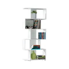Z.E762,3 ROSS βιβλιοθήκη-ραφιέρα Άσπρη 70x23x175cm
