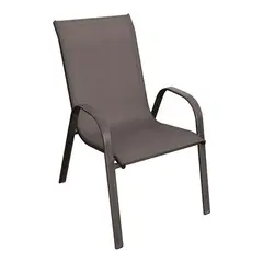 Z.E270,6 RIO Πολυθρόνα Μεταλλική Καφέ /Τextilene Καφέ 55x72x89cm