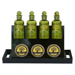 Βάση τοποθέτησης προϊόντων Amenities 22x6x11cm, πλαστική ΜΑΥΡΗ (τιμή για 10 τεμάχια) . 305/BK
