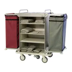 Καρότσι Καμαριέρας με 2 σάκους 144x60x129cm, με 5 ρόδες EFS-2M