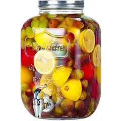 Δοχείο 8lt, 19x19x32cm, με βιδωτό καπάκι και βρυσάκι VST-266/265