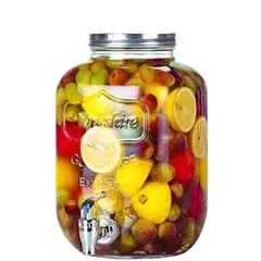 Δοχείο 4lt, 15x15x26cm, με βιδωτό καπάκι και βρυσάκι VST-267