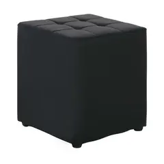 Z.E7046,1 CONY σκαμπώ βοηθητικό PU Μαύρο 37x37x42cm