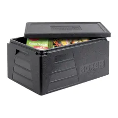 Ισοθερμικό κιβώτιο EPP, 1/4 ευρωπαλέτας, 59.5x39.5x29cm, 42LT, μαύρο, THERMOBOX TB/10383