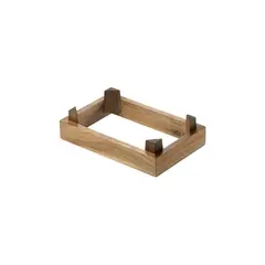 Σταντ Ξύλινο, Στοιβαζόμενο, Ανοιχτό, Acacia, 30x19.5x7.7cm, Leone S5000