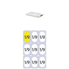 Καπάκι PP για Δοχεία Τροφίμων, GN1/9 (108 x 176mm) PP-GN1/9-LID