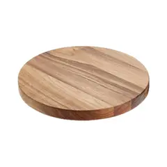 Ξύλινος δίσκος (βάση) buffet φ33xΥ2cm, Leone S5056