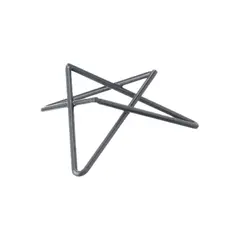 Βάση για δίσκους Buffet, με αντιολισθητική επίστρωση, 26x26x10cm, γκρι, Leone T0574