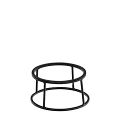 Βάση buffet ΙΝΟΧ μαύρη, με αντιολισθητικό λάστιχο, φ22/24xΥ12cm WCC222412BL