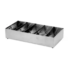 Θήκη μαχαιροπήρουνων 5 θέσεων,51x25x11cm INOX FP-II-M
