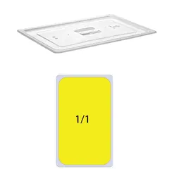 Καπάκι PC για Λεκάνες GN Inox, GN1/1 (325 x 530mm) SSPC-GN1/1-LID
