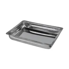 Ταψί Πίτσας/Παστίτσιου INOX 18/c (0.6mm), 30x39x6cm, οικονομικό με χείλος VNX-303906