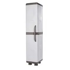 Μονόφυλλη Ντουλάπα Ίριδα Πλαστική ΓΚΡΙ- ΑΝΘΡΑΚΙ Χρώμα. Ελληνικής Κατασκευής ΙΡΙΔΑ 36x44x179h