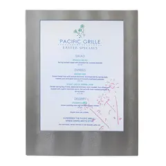 Κατάλογος Μίας διαφάνειας A4 με φωτισμό LED 27x35cm, ασημί, SECURIT MC-LDSP-SL