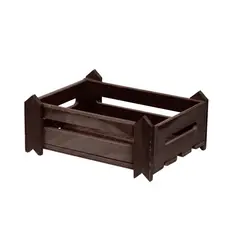 Ξύλινη Ψωμιέρα Τελάρο 23x18x10 cm, σκούρο καφέ 000.120/DK